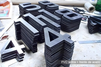 PVC + frentre de acero